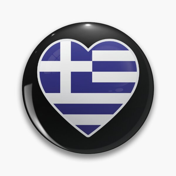 Item preview, Greece Flag Love Icon designed and sold by RahallusNtx.