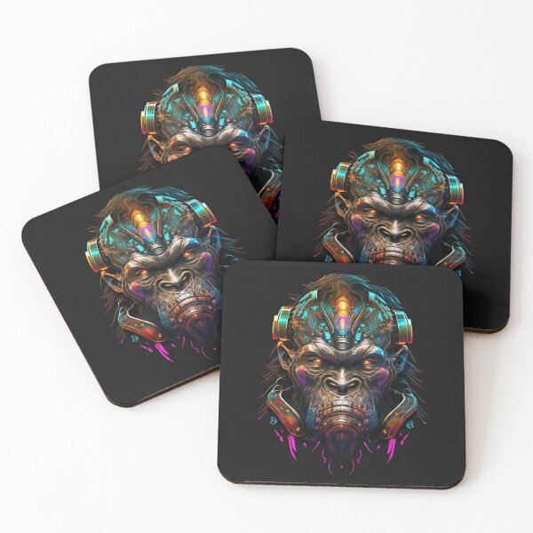 Item preview, Gorilla Cyborg - Futuristic Design for Animal Lovers designed and sold by SerhiiArt.