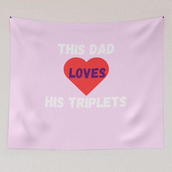 Item preview, This Dad Loves His Triplets designed and sold by Delnet ⭐⭐⭐⭐⭐.