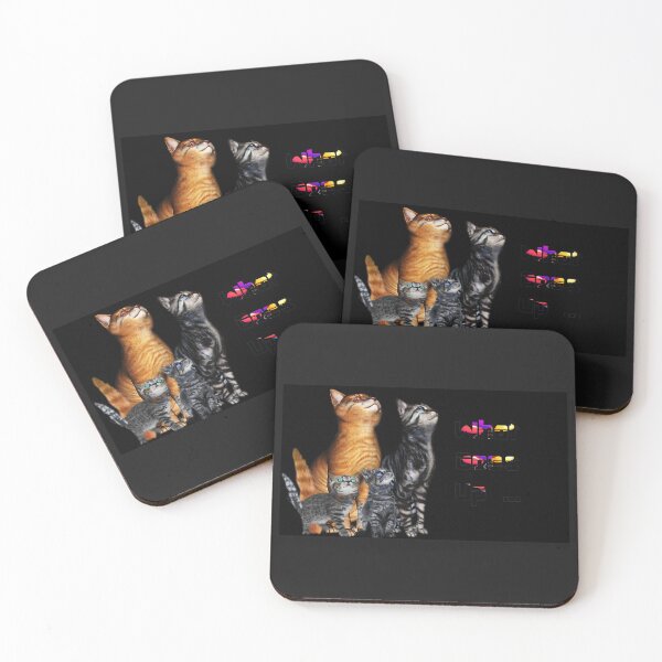 Item preview, Mom and Dad Cat Teaching Hunting Skills designed and sold by Patricia Brown.