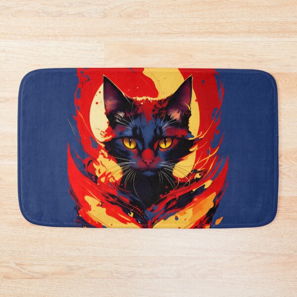 Item preview, Fiery cat paint art design designed and sold by XprD.