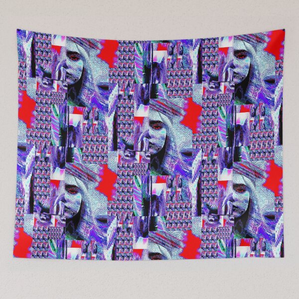 Item preview, Vaporwave woman in glitch pattern. Retrowave vintage pop. designed and sold by Sorhochar.
