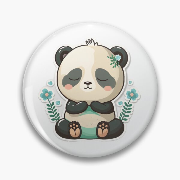 Item preview, Cute baby panda meditating sticker, Yoga Sticker, Namaste designed and sold by VisualVibesVV.