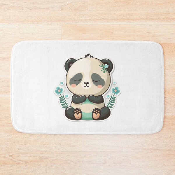 Item preview, Cute baby panda meditating sticker, Yoga Sticker, Namaste designed and sold by VisualVibesVV.
