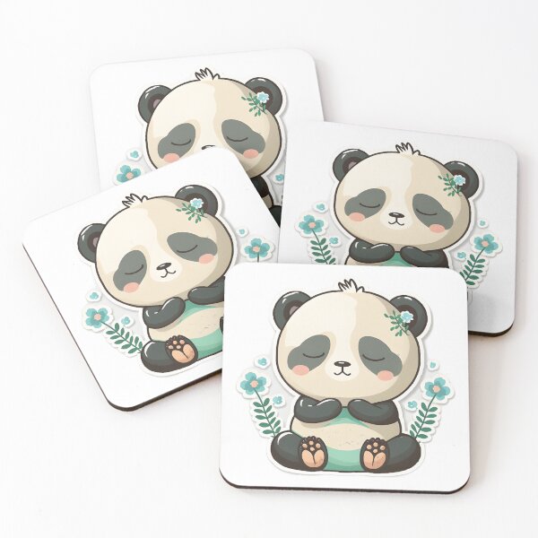 Item preview, Cute baby panda meditating sticker, Yoga Sticker, Namaste designed and sold by VisualVibesVV.