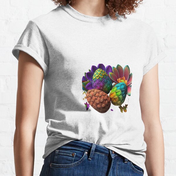 Easter Eggs Multicolor Classic T-Shirt