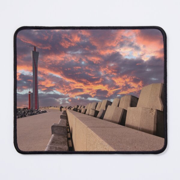 Item preview, Sunset at the harbour, Ostend, Belgium designed and sold by Imladris01.
