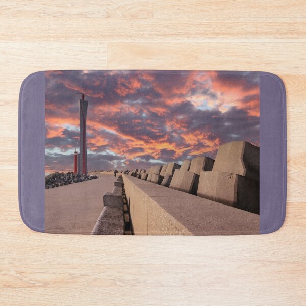 Item preview, Sunset at the harbour, Ostend, Belgium designed and sold by Imladris01.