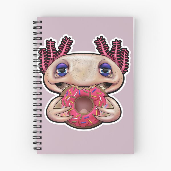 Item preview, SNAX Axolotl eating doughnut designed and sold by SilverBaX.