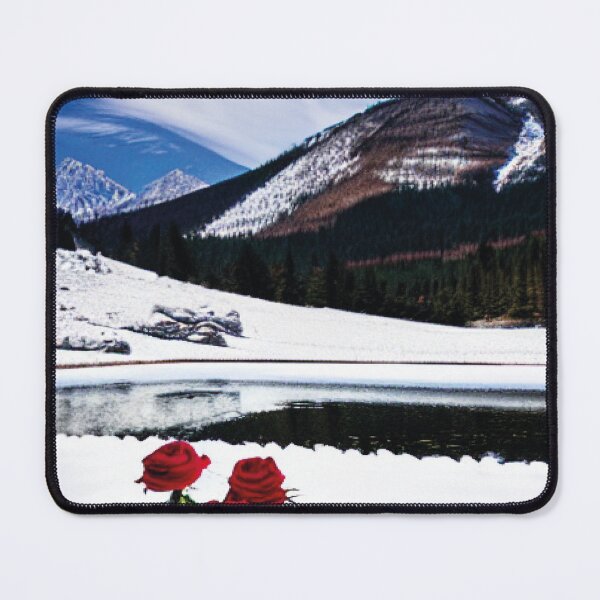 Item preview, beautiful flowers in snowy season and mountains designed and sold by Hafsacreations.