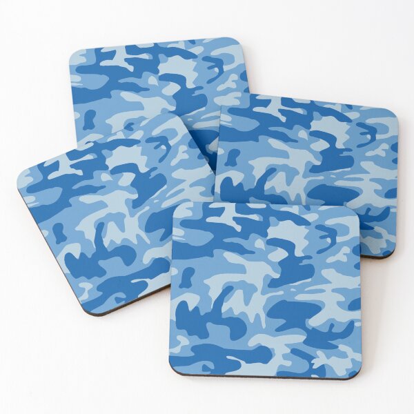 Item preview, Blue Camo Army Print Pattern - Light Blue Camouflage Design designed and sold by inspirationzgal.
