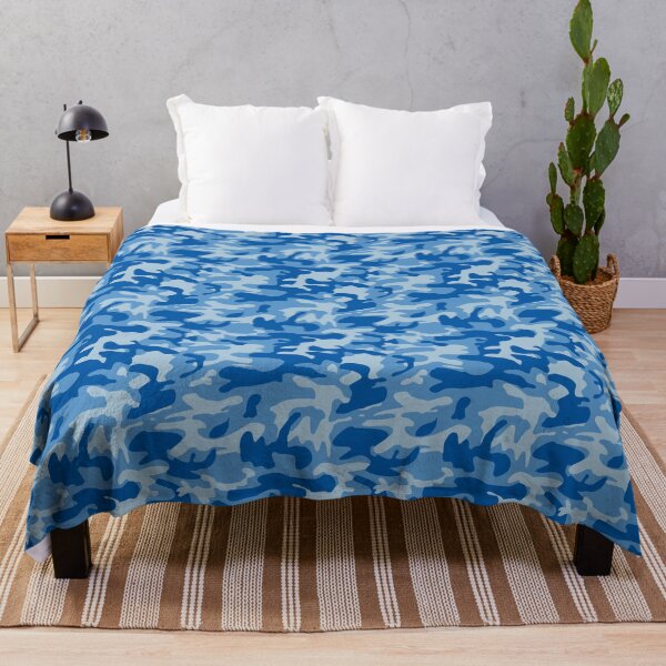 Item preview, Blue Camo Army Print Pattern - Light Blue Camouflage Design designed and sold by inspirationzgal.