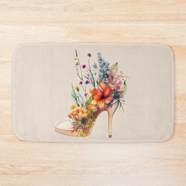 Item preview, Heeled Botanicals - wildflower stilettos designed and sold by EmeraldeaArt.