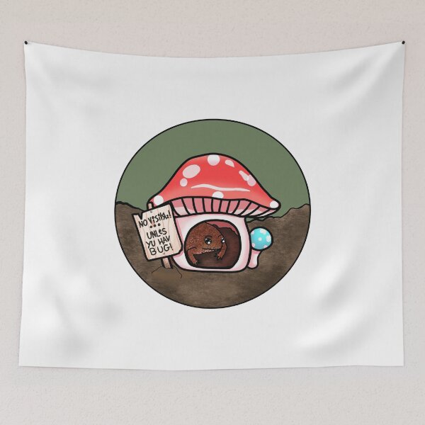 Item preview, Antisocial Toad In Mushroom Hut designed and sold by Creepy-Cutesie.