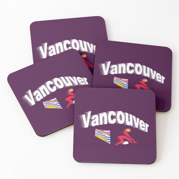Item preview, Vancouver. Canada Curling abstract design  designed and sold by lobodelnoir.