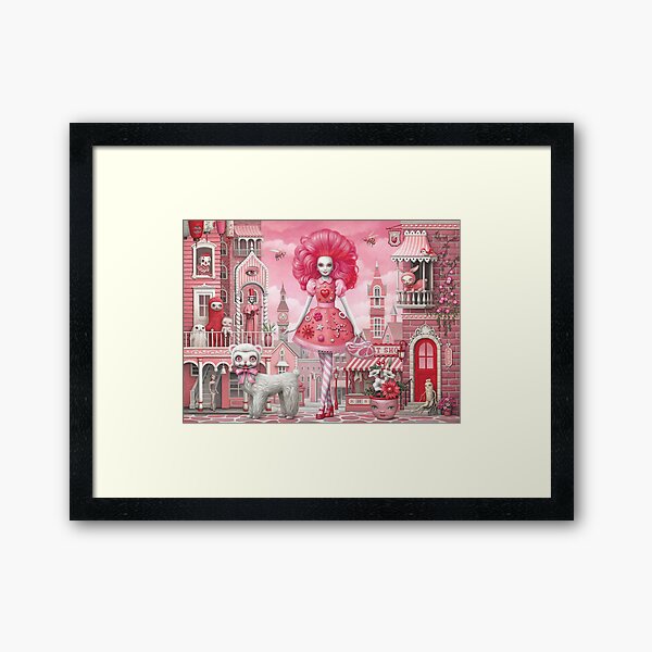 The Pink Barbie Framed Art Print