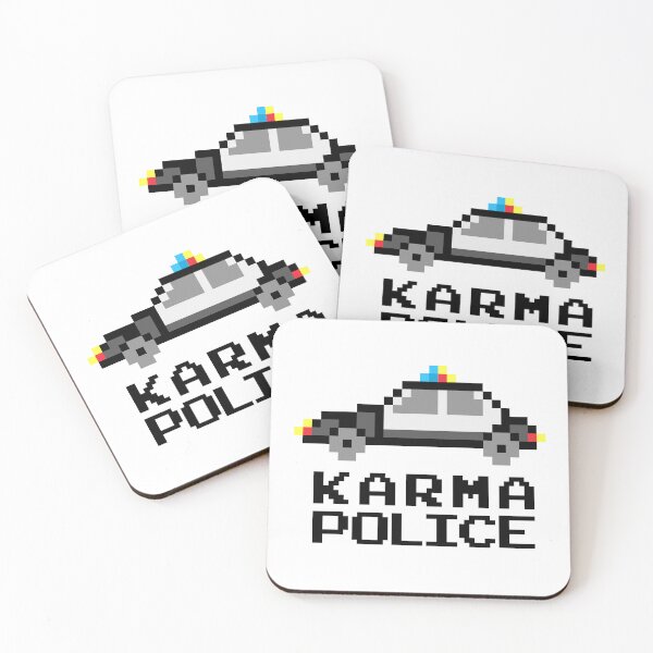 Item preview, Retro Video Game Karma Police designed and sold by hadleyfoo.