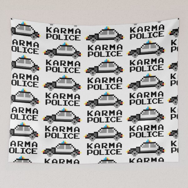 Item preview, Retro Video Game Karma Police designed and sold by hadleyfoo.