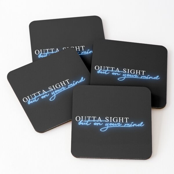 Item preview, Outta Sight but on your mind (neon blue) designed and sold by Cyra26.