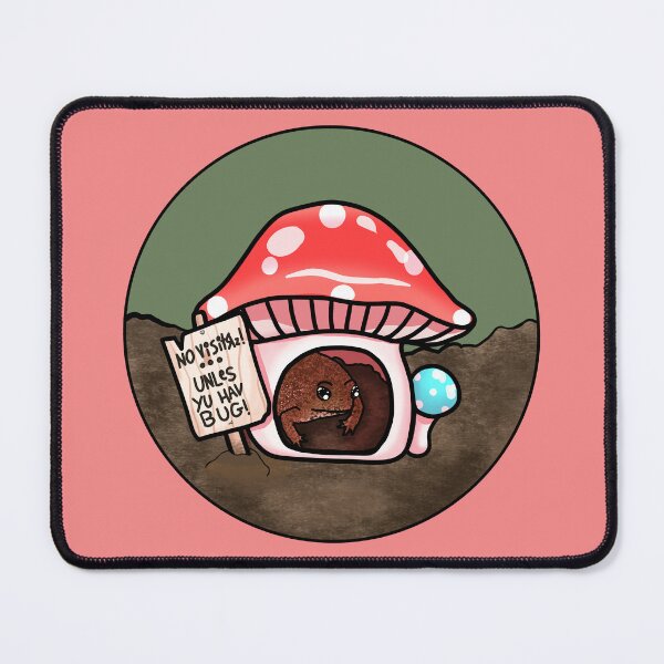 Item preview, Antisocial Toad In Mushroom Hut (In Pink) designed and sold by Creepy-Cutesie.