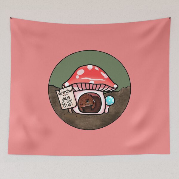 Item preview, Antisocial Toad In Mushroom Hut (In Pink) designed and sold by Creepy-Cutesie.