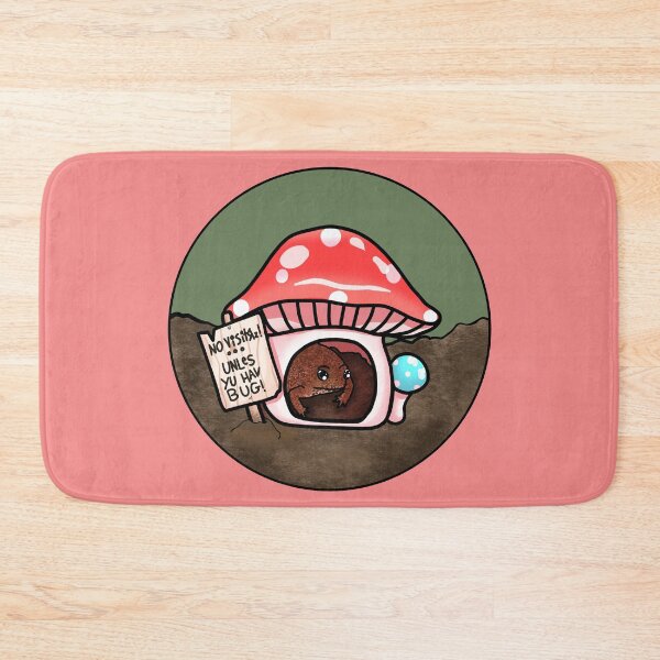 Item preview, Antisocial Toad In Mushroom Hut (In Pink) designed and sold by Creepy-Cutesie.