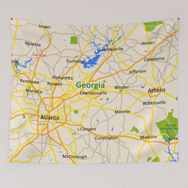 Item preview, Map of Georgia, USA designed and sold by efratul.
