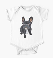 French Bulldog Short Sleeve Baby One-Piece