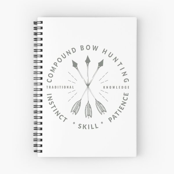 Item preview, Compound Bow Hunting, Traditional Knowledge - Instinct Skill Patience, Traditional Bow Arrow Hunter gift designed and sold by VisionQuestArts.