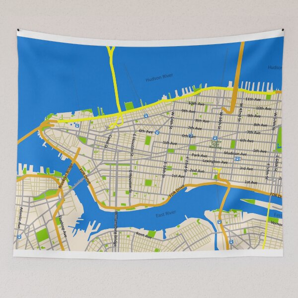 Item preview, Manhattan Map design designed and sold by efratul.