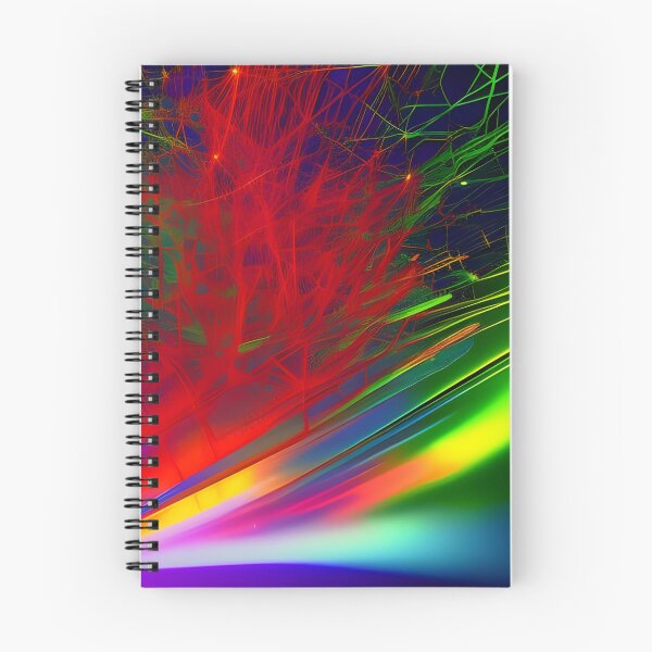 Item preview, Neon Ribbons and Cosmic Dust, Synthwave Art designed and sold by Ink Art Design.