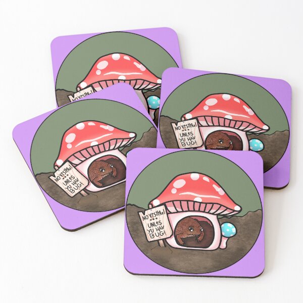 Item preview, Antisocial Toad In Mushroom Hut (In Purple) designed and sold by Creepy-Cutesie.