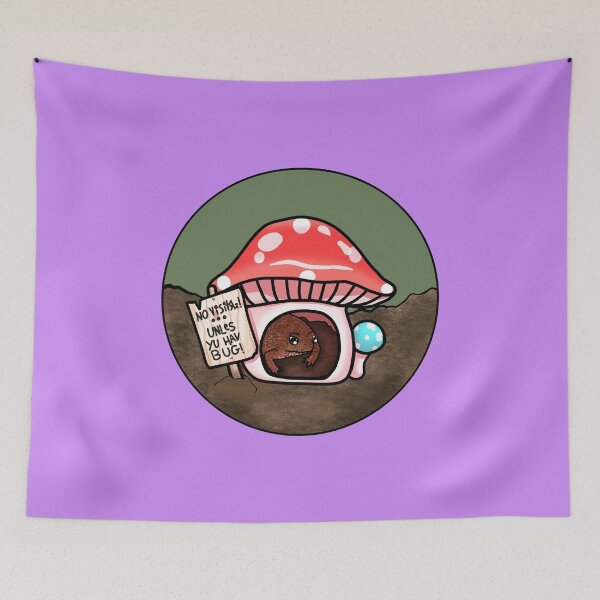 Item preview, Antisocial Toad In Mushroom Hut (In Purple) designed and sold by Creepy-Cutesie.