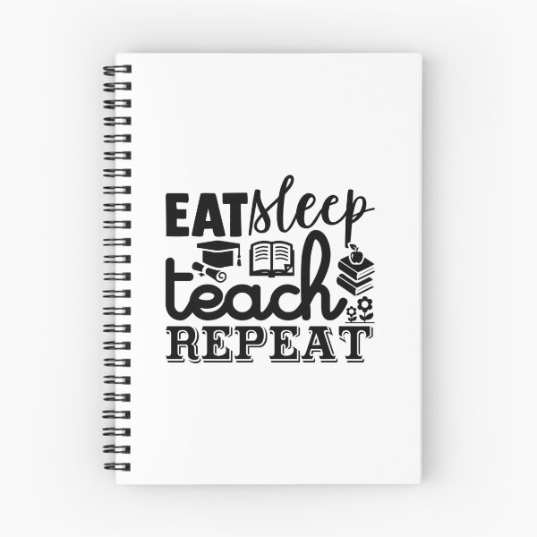 Item preview, EAT SLEEP TEACH REPEAT designed and sold by SticerOcean.