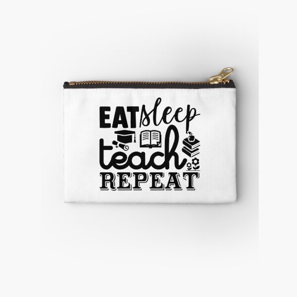 Item preview, EAT SLEEP TEACH REPEAT designed and sold by SticerOcean.