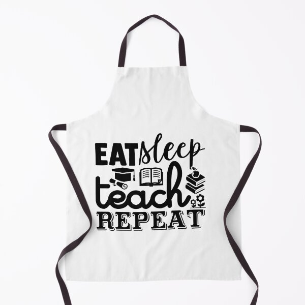 Item preview, EAT SLEEP TEACH REPEAT designed and sold by SticerOcean.