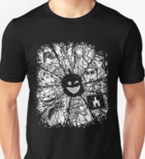Dunkle Brechungen Slim Fit T-Shirt