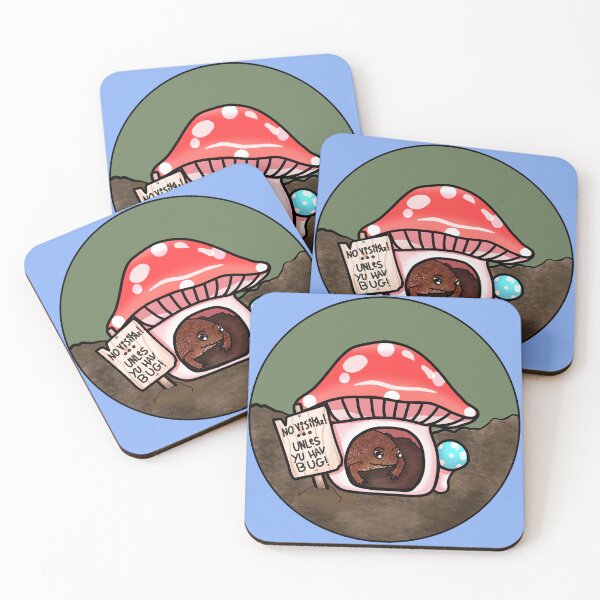 Item preview, Antisocial Toad In Mushroom Hut (In Blue) designed and sold by Creepy-Cutesie.