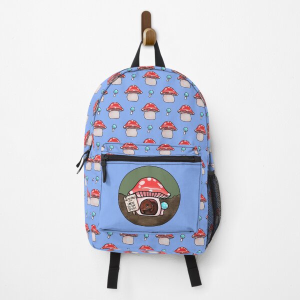 Item preview, Antisocial Toad In Mushroom Hut (In Blue) designed and sold by Creepy-Cutesie.