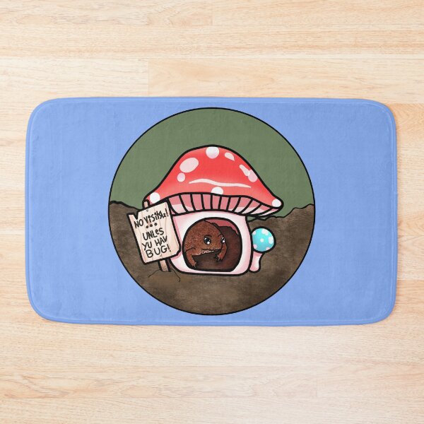 Item preview, Antisocial Toad In Mushroom Hut (In Blue) designed and sold by Creepy-Cutesie.