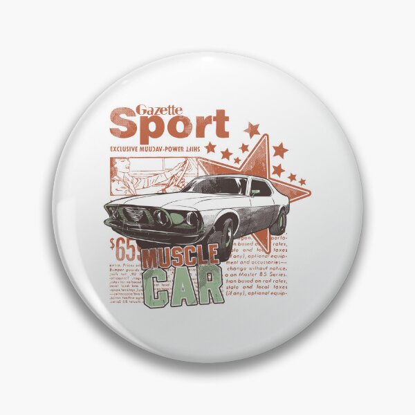 Item preview, Gray muscle car illustration designed and sold by Gile-Shop.