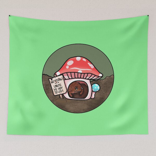 Item preview, Antisocial Toad In Mushroom Hut (In Green) designed and sold by Creepy-Cutesie.