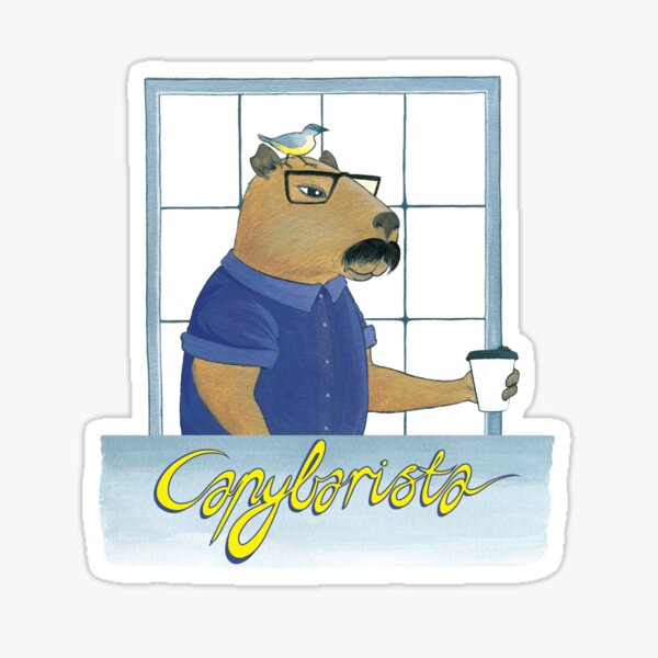 Capybarista Sticker