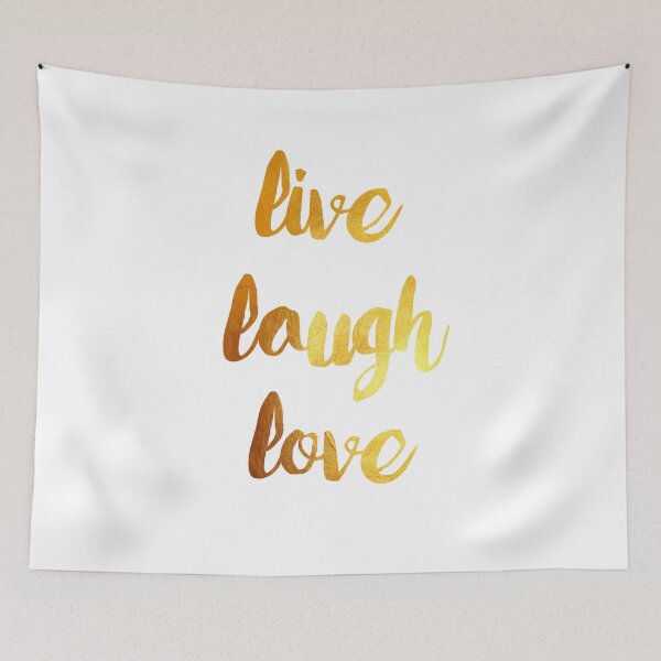 Item preview, Live Laugh Love Gold designed and sold by PCollection.