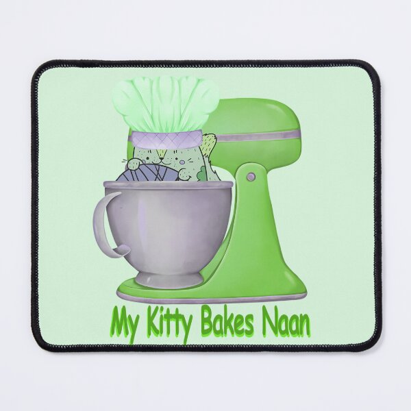 Item preview, My Kitty Bakes Naan Bread, Funny Kitty designed and sold by notsweettea.