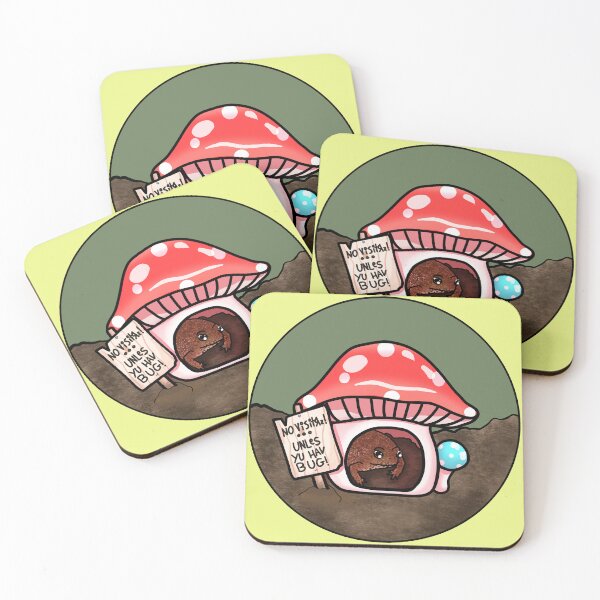 Item preview, Antisocial Toad In Mushroom Hut (In Yellow) designed and sold by Creepy-Cutesie.