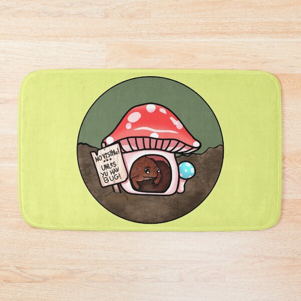 Item preview, Antisocial Toad In Mushroom Hut (In Yellow) designed and sold by Creepy-Cutesie.