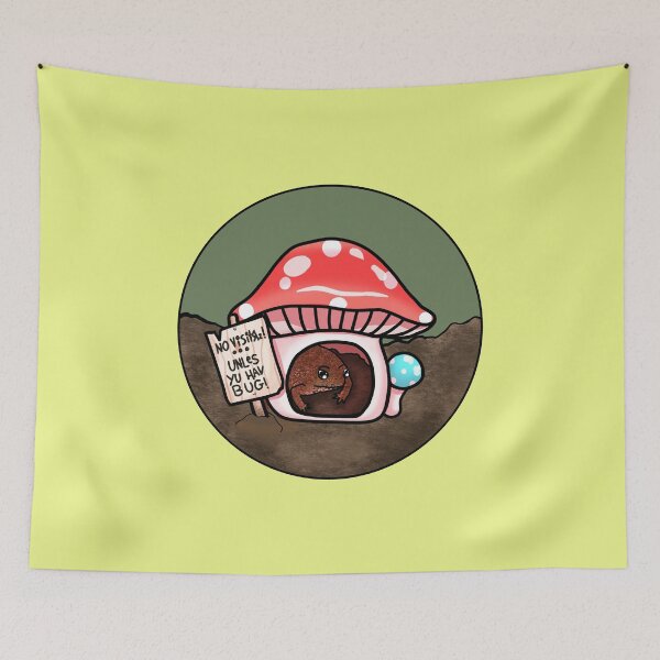 Item preview, Antisocial Toad In Mushroom Hut (In Yellow) designed and sold by Creepy-Cutesie.