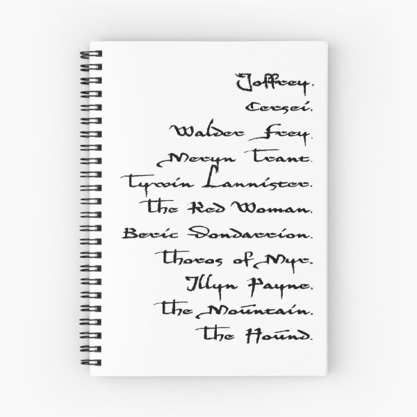 Item preview, Arya Stark List designed and sold by rogue-robot.