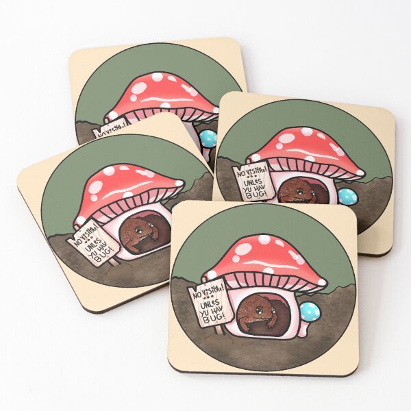 Item preview, Antisocial Toad In Mushroom Hut (In Cream) designed and sold by Creepy-Cutesie.